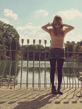 「BUBBLES（バブルス）のアイテム（バッグ）」を使った、ochuさん（レディース・165cm）の秋コーディネート