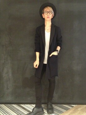 「L.H.P（エルエイチピー）のアイテム（デニムパンツ）」を使った、Dsuke kobayashiさん（メンズ・178cm）の秋コーディネート