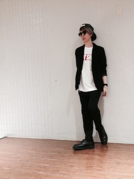 「L.H.P（エルエイチピー）のアイテム（テーラードジャケット）」を使った、Dsuke kobayashiさん（メンズ・178cm）の春コーディネート