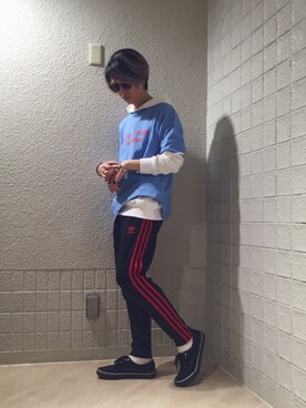 「Gosha Rubchinskiy（ゴーシャラブチンスキー）のアイテム」を使った、Dsuke kobayashiさん（メンズ・178cm）の春コーディネート