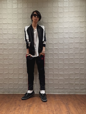 「CELINE（セリーヌ）のアイテム」を使った、Dsuke kobayashiさん（メンズ・177cm）の夏コーディネート