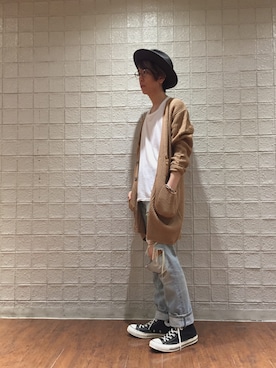 「MARTIN MARGIELA（マルタンマルジェラ）のアイテム」を使った、Dsuke kobayashiさん（メンズ・177cm）の秋コーディネート