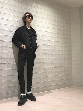 「MISBHV（ミスビヘイブ）のアイテム」を使った、Dsuke kobayashiさん（メンズ・177cm）の秋コーディネート