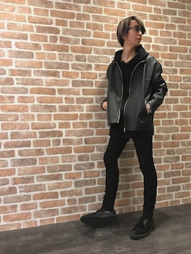「L.H.P Private Brand（エルエイチピープライベートブランド）のアイテム（ジャケット/アウター）」を使った、Dsuke kobayashiさん（メンズ・177cm）の秋コーディネート