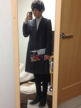 「JOHN LAWRENCE SULLIVAN（ジョンローレンスサリバン）のアイテム（その他アウター）」を使った、カネモンさん（メンズ・176cm）の春コーディネート