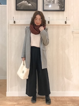 「SHOO・LA・RUE（シューラルー）の◆ラウンドアイウェア（サングラス）」を使った、リナさん（レディース・160cm）の秋コーディネート