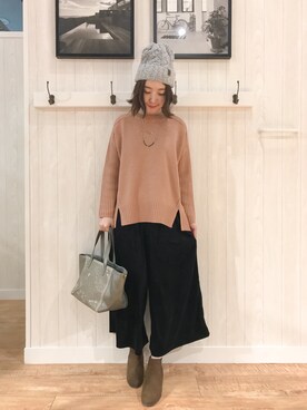 リナさん（レディース・160cm）の冬コーディネート