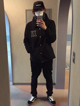 「風邪っぴき」｜「アイテム（ブルゾン）」を使った、syunさん（メンズ・180cm）の冬コーディネート