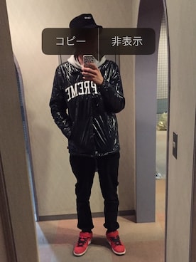 「nike sb 」｜「アイテム（ナイロンジャケット）」を使った、syunさん（メンズ・180cm）の春コーディネート