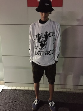 「palace」｜「アイテム（腕時計）」を使った、syunさん（メンズ・180cm）の夏コーディネート