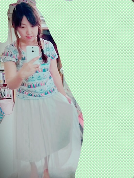 「fafa（フェフェ）のアイテム」を使った、みよこさん（レディース・158cm）の夏コーディネート