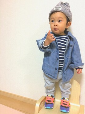 IORI☺︎さん（キッズ・70cm）の秋コーディネート