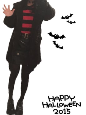 「HELL CAT PUNKS（ヘルキャットパンクス）のアイテム（トップス）」を使った、Amiさん（レディース・147cm）の秋コーディネート