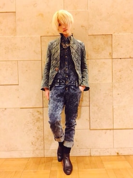 「栄」｜「アイテム（ジャケット/アウター）」を使った、ZAQYさん（メンズ・180cm）の春コーディネート