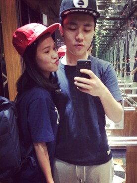 「AAPE BY A BATHING APE（エーエイプバイアベイシングエイプ）のアイテム（帽子）」を使った、c_kazさん（メンズ・177cm）の夏コーディネート