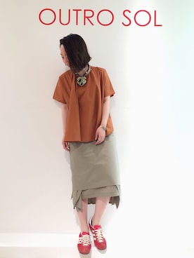 「フレア(スカート シルエット)」｜ARiK☺︎さん（レディース・156cm）の夏コーディネート