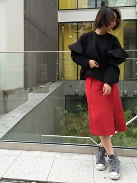 「フレアスリーブ」｜ARiK☺︎さん（レディース・156cm）の秋コーディネート