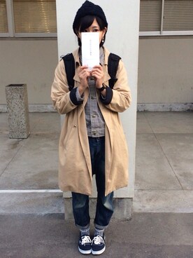 「BEAMS（ビームス）のアイテム（その他アウター）」を使った、ai  さん（レディース・161cm）の春コーディネート