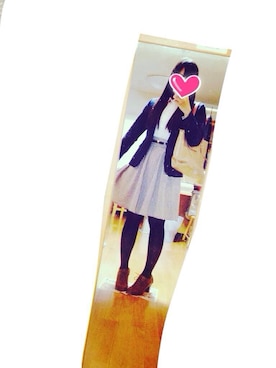 「Honeys（ハニーズ）のアイテム（テーラードジャケット）」を使った、しおみずさん（レディース・158cm）の秋コーディネート