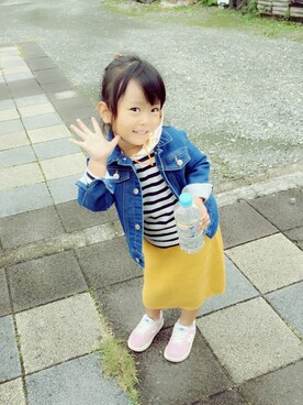 「LAGOM（LAGOM）のアイテム（ジャケット/アウター）」を使った、RIO♡さん（キッズ・90cm）の秋コーディネート