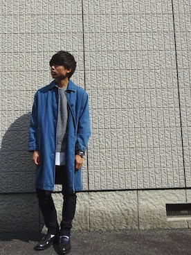 「NIXON（ニクソン）のNIXON PRIVATE SS（アナログ腕時計、シルバー系）」を使った、Kenichℹ︎さん（メンズ・170cm）の秋コーディネート