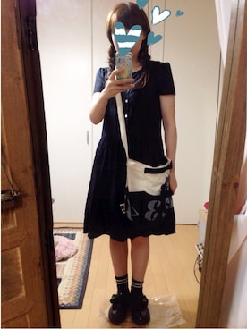 「アイテム（ワンピース）」を使った、さちこさん（メンズ・154cm）の夏コーディネート