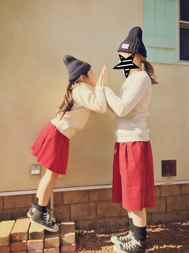 treeeさん（キッズ・130cm）の冬コーディネート