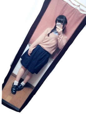 「ピンクニット」｜なななさん（レディース・153cm）の秋コーディネート