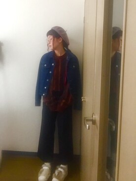 「おさんぽスタイル」｜「アイテム（ジャケット/アウター）」を使った、りゅうさん（レディース・153cm）の秋コーディネート