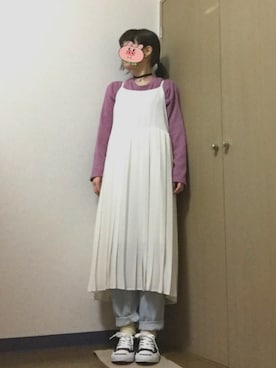 「CONVERSE（コンバース）のCONVERSE コンバース ジャック パーセル / JACK PURCEL（スニーカー）」を使った、りゅうさん（レディース・153cm）の冬コーディネート