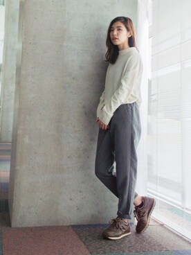 Aoiさん（レディース・159cm）の冬コーディネート