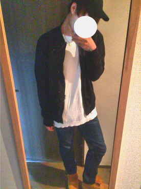 「TOPMAN（トップマン）のアイテム（その他トップス）」を使った、Yumaさん（メンズ・174cm）の秋コーディネート