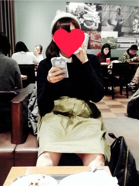 「Crisp（クリスプ）のアイテム（ニットキャップ/ビーニー）」を使った、ずーみんさん（レディース・164cm）の秋コーディネート