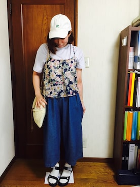 「chambre de charme（シャンブルドゥシャーム）のアイテム（キャミソール）」を使った、ずーみんさん（レディース・164cm）の夏コーディネート