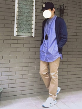 「buddy（バディ）のアイテム（アクセサリー）」を使った、✗まっしゅー✗さん（メンズ・170cm）の夏コーディネート