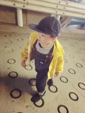 「アイテム（ナイロンジャケット）」を使った、mayleeeeさん（キッズ・110cm）の秋コーディネート