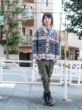「glamb（グラム）のアイテム（ブーツ）」を使った、【glamb】TKさん（メンズ・181cm）の秋コーディネート