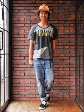 【glamb】TKさん（メンズ・181cm）の春コーディネート