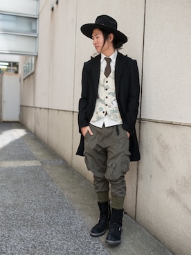 【glamb】TKさん（メンズ・181cm）の冬コーディネート