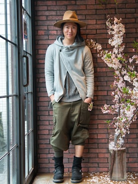 「glamb（グラム）のアイテム（ジャケット/アウター）」を使った、【glamb】TKさん（メンズ・181cm）の春コーディネート