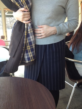 「Kastane（カスタネ）のアイテム（ダッフルコート）」を使った、はっちぽっちっちさん（レディース・157cm）の冬コーディネート