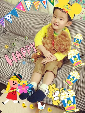 こうせい&りこさんのコーディネート