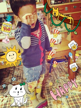 こうせい&りこさんのコーディネート