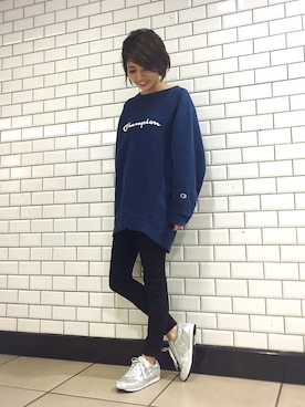 「Champion」｜nskbさん（レディース・156cm）の秋コーディネート