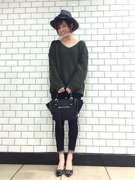 「RANDA（ランダ）のアイテム（バッグ）」を使った、nskbさん（レディース・156cm）の秋コーディネート