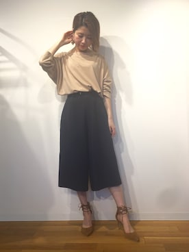 「ガウチョパンツ」｜nskbさん（レディース・157cm）の春コーディネート