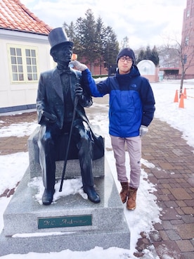 「Roots Canadaのアイテム（帽子）」を使った、Shawn0220さん（メンズ・173cm）の春コーディネート