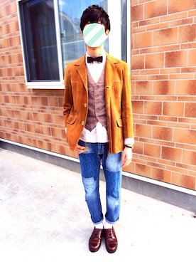 「BEAMS BOY（ビームスボーイ）のアイテム（フォーマルスーツ/小物）」を使った、tetsuさん（メンズ・178cm）の冬コーディネート