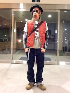 「JOINTのアイテム」を使った、KIKAZARUさん（メンズ・167cm）の春コーディネート