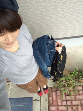 「MINIMUM（ミニマム）のアイテム（ショルダーバッグ）」を使った、yoppie221さん（レディース・158cm）の秋コーディネート